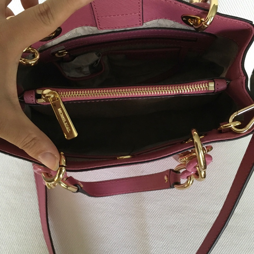 NWT Michael Kors Small Cynthia Satchel Tulip - Picture 9 of 15